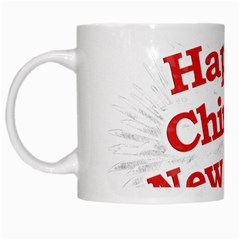 Happy Chinese New Year Design White Mugs by dflcprints