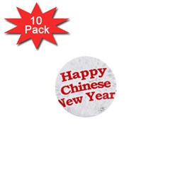 Happy Chinese New Year Design 1  Mini Buttons (10 Pack)  by dflcprints