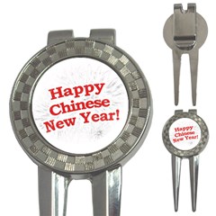 Happy Chinese New Year Design 3-in-1 Golf Divots by dflcprints