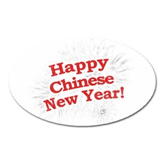 Happy Chinese New Year Design Oval Magnet by dflcprints