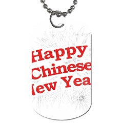 Happy Chinese New Year Design Dog Tag (one Side) by dflcprints