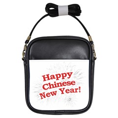 Happy Chinese New Year Design Girls Sling Bags by dflcprints