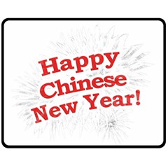 Happy Chinese New Year Design Fleece Blanket (medium)  by dflcprints