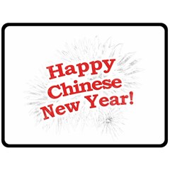 Happy Chinese New Year Design Double Sided Fleece Blanket (large)  by dflcprints