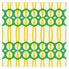 Green Yellow Shapes                                                                                                                   Satin Scarf