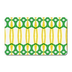 Green Yellow Shapes                                                                                                                   			magnet (rectangular)