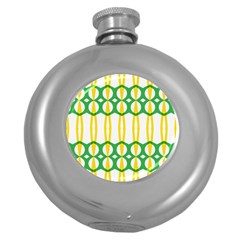 Green Yellow Shapes                                                                                                                   			hip Flask (5 Oz)