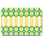 Green yellow shapes                                                                                                                   			Large Doormat 30 x20  Door Mat