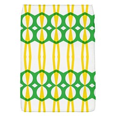 Green Yellow Shapes                                                                                                                  			removable Flap Cover (s)