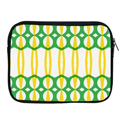 Green Yellow Shapes                                                                                                                  			apple Ipad 2/3/4 Zipper Case