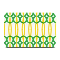 Green Yellow Shapes                                                                                                                  Plate Mat