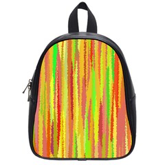 Paint Traces                                                 			school Bag (small) by LalyLauraFLM