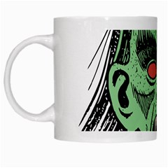 Zombie Face Vector Clipart White Mugs by Nexatart