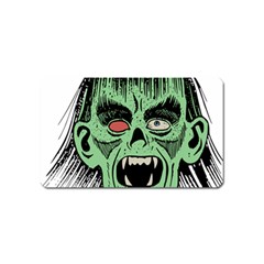 Zombie Face Vector Clipart Magnet (name Card) by Nexatart