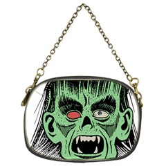 Zombie Face Vector Clipart Chain Purses (one Side)  by Nexatart