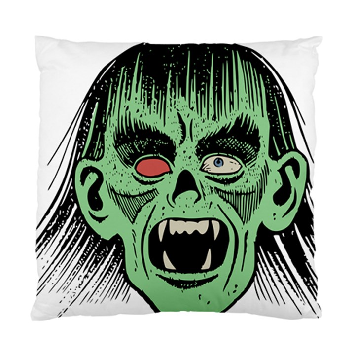 Zombie Face Vector Clipart Standard Cushion Case (One Side)