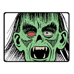 Zombie Face Vector Clipart Fleece Blanket (small)