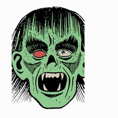 Zombie Face Vector Clipart Large Garden Flag (two Sides) by Nexatart