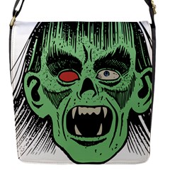 Zombie Face Vector Clipart Flap Messenger Bag (s) by Nexatart