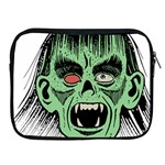 Zombie Face Vector Clipart Apple iPad 2/3/4 Zipper Cases Front