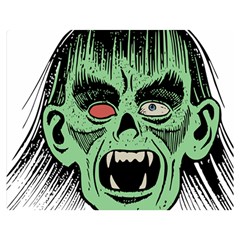 Zombie Face Vector Clipart Double Sided Flano Blanket (medium) 