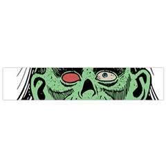 Zombie Face Vector Clipart Flano Scarf (small) by Nexatart