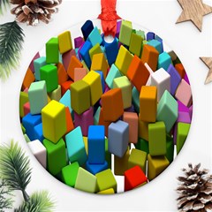 Cubes Assorted Random Toys Ornament (Round)