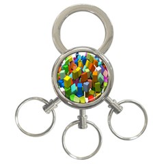 Cubes Assorted Random Toys 3-Ring Key Chains