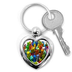 Cubes Assorted Random Toys Key Chains (Heart) 