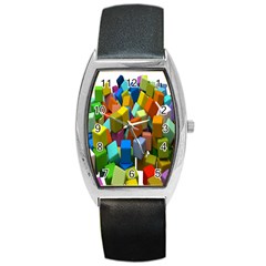 Cubes Assorted Random Toys Barrel Style Metal Watch