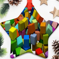 Cubes Assorted Random Toys Star Ornament (Two Sides)