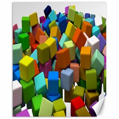 Cubes Assorted Random Toys Canvas 16  x 20  