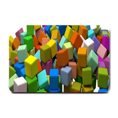 Cubes Assorted Random Toys Small Doormat  by Nexatart