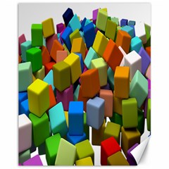 Cubes Assorted Random Toys Canvas 11  x 14  