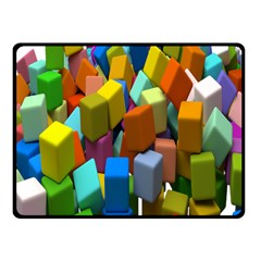 Cubes Assorted Random Toys Fleece Blanket (Small)