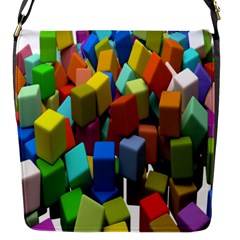 Cubes Assorted Random Toys Flap Messenger Bag (S)