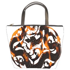 Ornament Dragons Chinese Art Bucket Bags