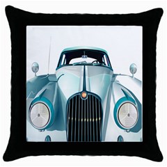 Oldtimer Car Vintage Automobile Throw Pillow Case (black) by Nexatart