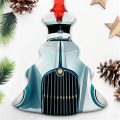 Oldtimer Car Vintage Automobile Christmas Tree Ornament (two Sides) by Nexatart