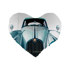 Oldtimer Car Vintage Automobile Standard 16  Premium Heart Shape Cushions by Nexatart