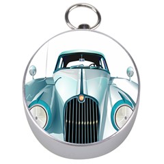 Oldtimer Car Vintage Automobile Silver Compasses by Nexatart