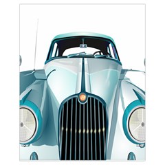 Oldtimer Car Vintage Automobile Drawstring Bag (small) by Nexatart