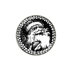 Santa Claus Christmas Holly Hat Clip Ball Marker by Nexatart