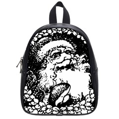 Santa Claus Christmas Holly School Bags (small)  by Nexatart