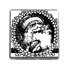 Santa Claus Christmas Holly Memory Card Reader (square) by Nexatart