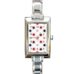 Pearly Pattern Rectangle Italian Charm Watch by Nexatart