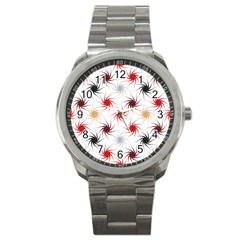 Pearly Pattern Sport Metal Watch