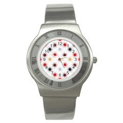 Pearly Pattern Stainless Steel Watch