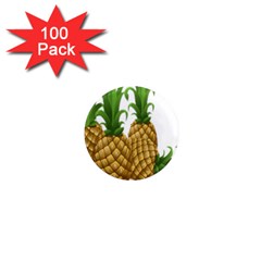 Pineapples Tropical Fruits Foods 1  Mini Magnets (100 Pack) 