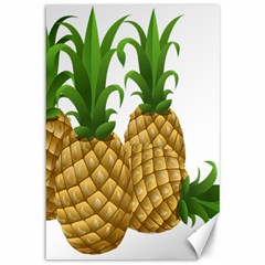 Pineapples Tropical Fruits Foods Canvas 12  X 18   by Nexatart